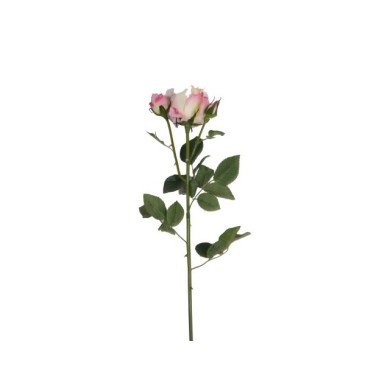 Artificial Rose - Pink/White/Purple - 75cm