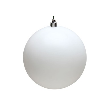Ornaments Set Ball - Plastic White 10cm (5pcs) Ornaments Set Ball - Plastic White 10cm (5pcs)