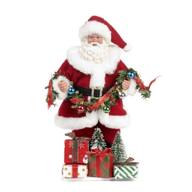 Decorative Santa - Red - H28cm