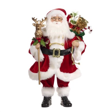 Decorative Santa - Red - H46cm