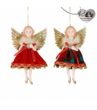 Ornament Angel - Red - 18cm (2 assorted designs)