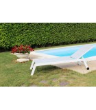 Outdoor Sunlounger - Formentera - White - 198x61x34/95cm Sunbeds Outdoor Sunlounger - Formentera - White - 198x61x34/95cm Sunbeds
