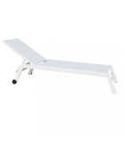 Outdoor Sunlounger - Formentera - White - 198x61x34/95cm Sunbeds Outdoor Sunlounger - Formentera - White - 198x61x34/95cm Sunbeds