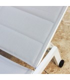 Outdoor Sunlounger - Formentera - White - 198x61x34/95cm Sunbeds Outdoor Sunlounger - Formentera - White - 198x61x34/95cm Sunbeds