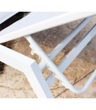 Outdoor Sunlounger - Formentera - White - 198x61x34/95cm Sunbeds Outdoor Sunlounger - Formentera - White - 198x61x34/95cm Sunbeds