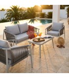 Outdoor Sofa Set - Mumbai - Light Grey Sofa set
