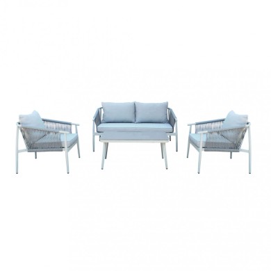 Outdoor Sofa Set - Mumbai - Light Grey Sofa set