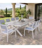Outdoor Table - Mackay  - White -  200x100x75cm Tables