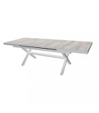Outdoor Table Extendable - Djerba - White -  200/260x100x75cm Tables