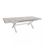 Outdoor Table Extendable - Djerba - White -  200/260x100x75cm Tables