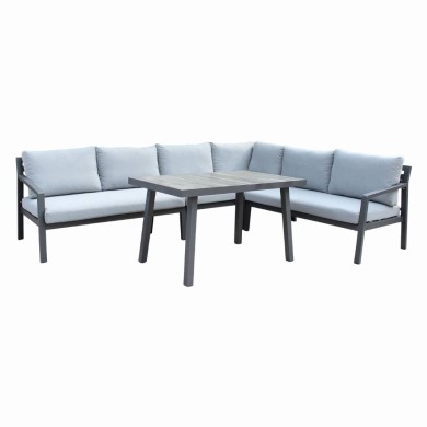 BORACAY CORNER LOUNGE SET – WITH CUSHIONS – ANTHRACITE