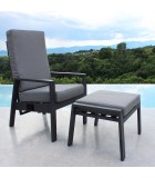 Outdoor Reclining Armchair - Jakarta - Anthracite - Chairs/Footstools/Coffee Table Armchairs and Lounge armchairs