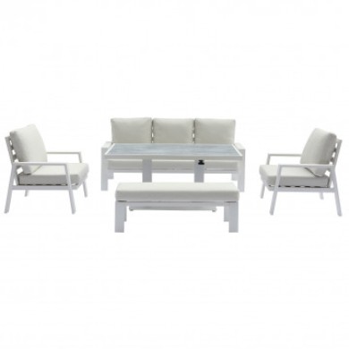 Outdoor Sofa Set - Rabat -White Sofa set