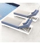Outdoor Sunlounger - Boa - White Sunbeds
