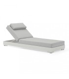 Outdoor Sunlounger - Boa - White Sunbeds