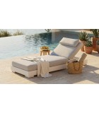 Outdoor Sunlounger - Boa - White Sunbeds