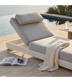 Outdoor Sunlounger - Boa - White Sunbeds