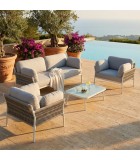 Outdoor Sofa Set - Belem - White Sofa set