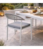 Outdoor Armchair with cushion- Corrientes - White Chairs