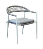 Outdoor Armchair with cushion- Corrientes - White Chairs