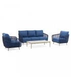 Outdoor Sofa Set - Banes - Blue