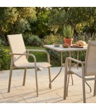 PROVIDENCE STACKABLE ARMCHAIR – SAND GREY