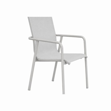 PROVIDENCE STACKABLE ARMCHAIR – SAND GREY