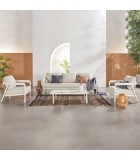 HARBOUR LOUNGE SET (4-PIECE) – WITH CUSHIONS – CHALK