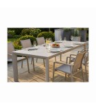 Extendable dining table BERRY (260/330/400 x 110) - sand grey Extendable dining table BERRY (260/330/400 x 110) - sand grey