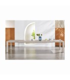 Extendable dining table BERRY (260/330/400 x 110) - sand grey Extendable dining table BERRY (260/330/400 x 110) - sand grey