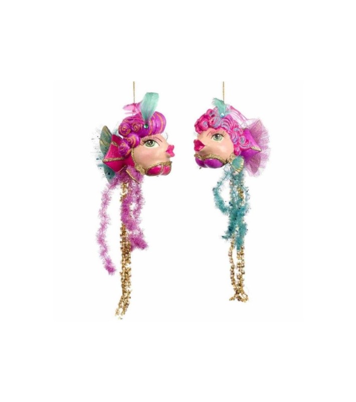 Eleganza Bustier Fish Ornament (2 Ass) - Pink/Blue - 11Cm Eleganza Bustier Fish Ornament (2 Ass) - Pink/Blue - 11Cm