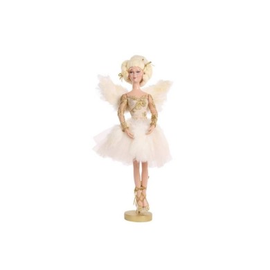 Wan Queen Ballerina Angel On Base - Cream/Gold - 46Cm Wan Queen Ballerina Angel On Base - Cream/Gold - 46Cm