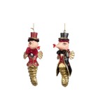 Champagne Bar Gentleman Seahorse Orn. (2 Ass) - Gold/Red - 16Cm Champagne Bar Gentleman Seahorse Orn. (2 Ass) - Gold/Red - 16Cm