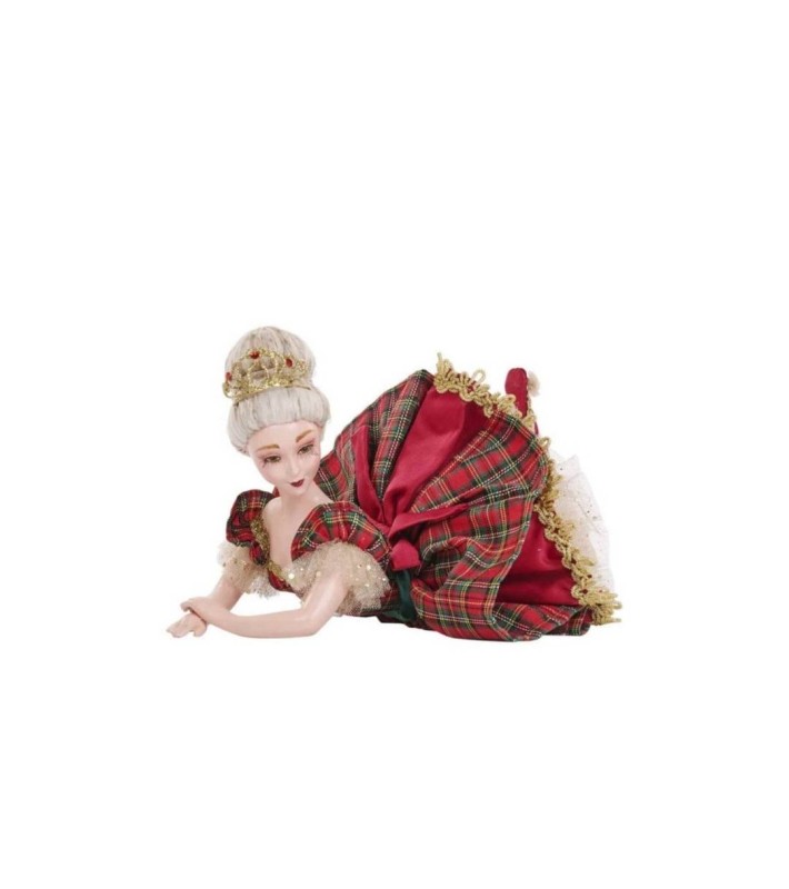 Lying Ballerina Doll - Red/Green - 27,5Cm Lying Ballerina Doll - Red/Green - 27,5Cm