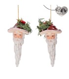 Ornament Santa - Snowhite - Red/White - 14,5cm