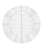 Barbecook resizable round grill - chromed steel - Ø54,5cm