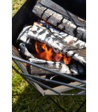 Fire Basket - Sierra - Black - 45x45xH71cm Wood BBQ