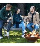 Fire Pit - Jack 60 - Corten Steel - Rusetd - D60xH25cM Wood BBQ