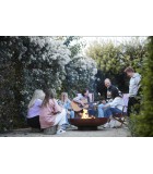 Fire Pit - Jack - Rusted -  Ø100xH32cm Wood BBQ