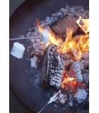 Fire Pit - Jack - Rusted -  Ø100xH32cm Wood BBQ