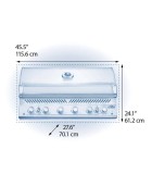 Built-In Gas BBQ - Napoleon Built-In 700 Series 44 RB - Stainless Steel - 115.6 × 70.1 × 61.2cm Built-In Gas BBQ - Napoleon Built-In 700 Series 44 RB - Stainless Steel - 115.6 × 70.1 × 61.2cm
