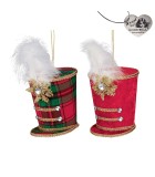 Ornament Hat - Red/Green - 20cm (2 assorted designs)