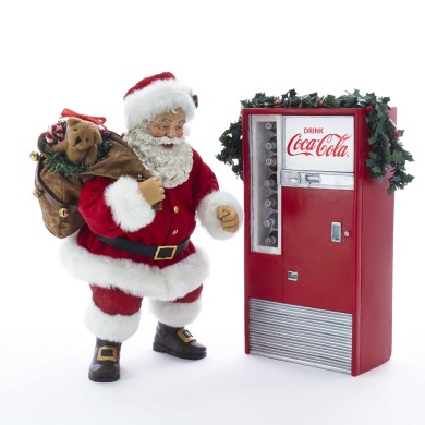 Διακοσμητικό Σετ CocaCola αυτόματη μηχανή με Αγιοσ Βασίλη