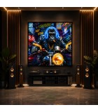 Picture Led Canvas Hand Painted 2 Mod. - 123X3X83Cm