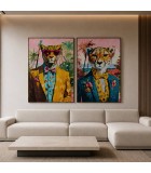 Picture Canvas Mdf Leopard 2 Mod. - 60X2,5X90Cm Picture Canvas Mdf Leopard 2 Mod. - 60X2,5X90Cm