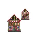 Led Μουσικο Σπιτι Advent Calendar - Μπαταριας - 55,5Εκ.
