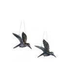 Sequin Flying Hummingbird Orn. (2 Ass) - Green/Purple - 13Cm Sequin Flying Hummingbird Orn. (2 Ass) - Green/Purple - 13Cm