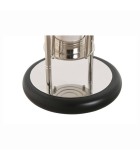HOURGLASS/ SAND CLOCK ALUMINIUM GLASS - 15X15X26CM