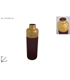 Vase Glass - Bordeux/Gold 40cm