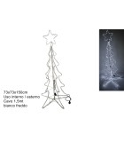 3D Σχέδια Δαπέδου με Φώτα LED Δέντρο - Ψυχρό Λευκό 150εκ